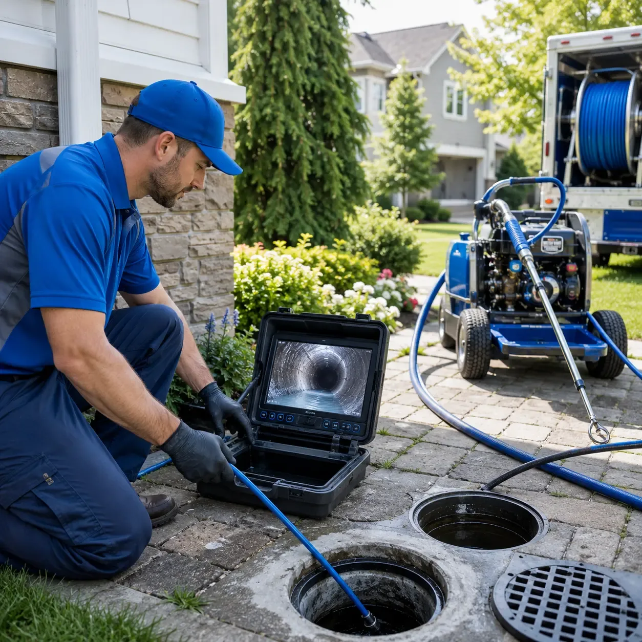 Outdoor drain cleaning professionals serving Bimble, KY
