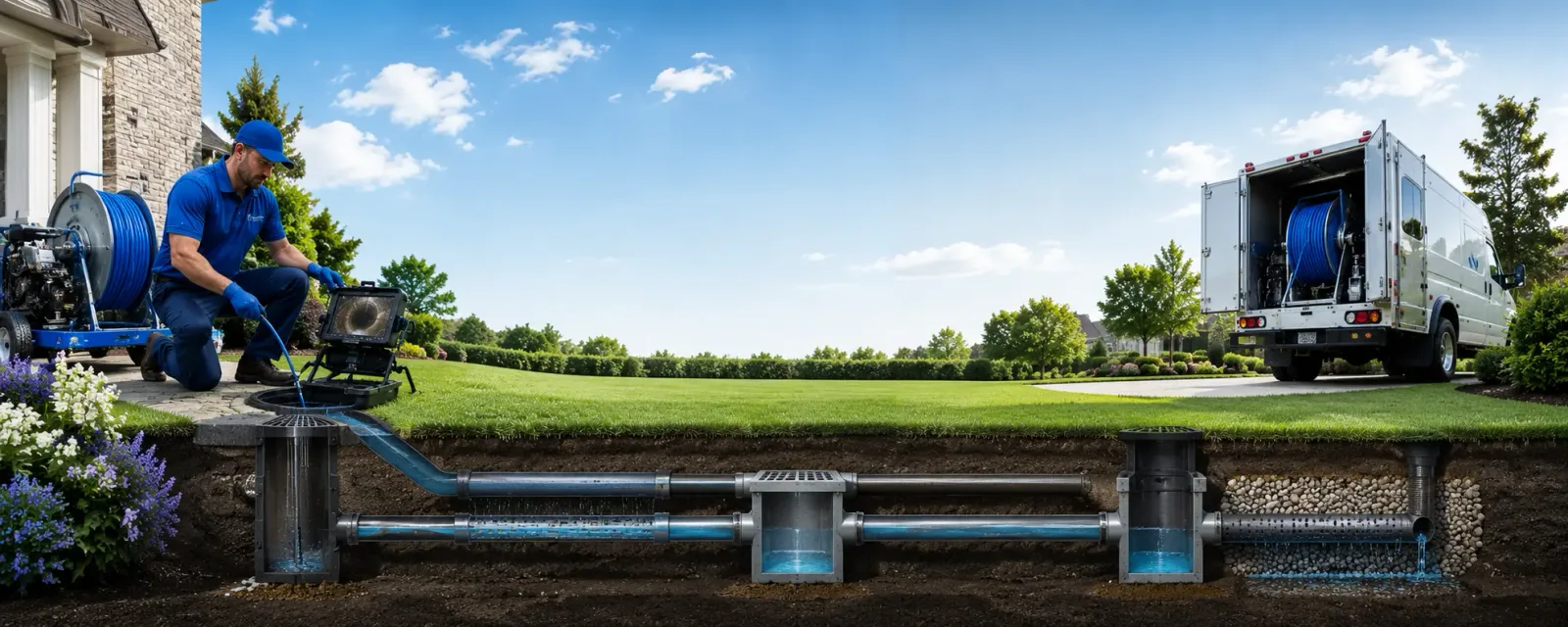 Outdoor drain cleaning information for Bimble, KY